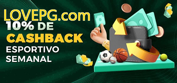 10% de bônus de cashback na LOVEPG.com